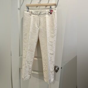 Marc Jacobs Cream Brocade Cropped Pants